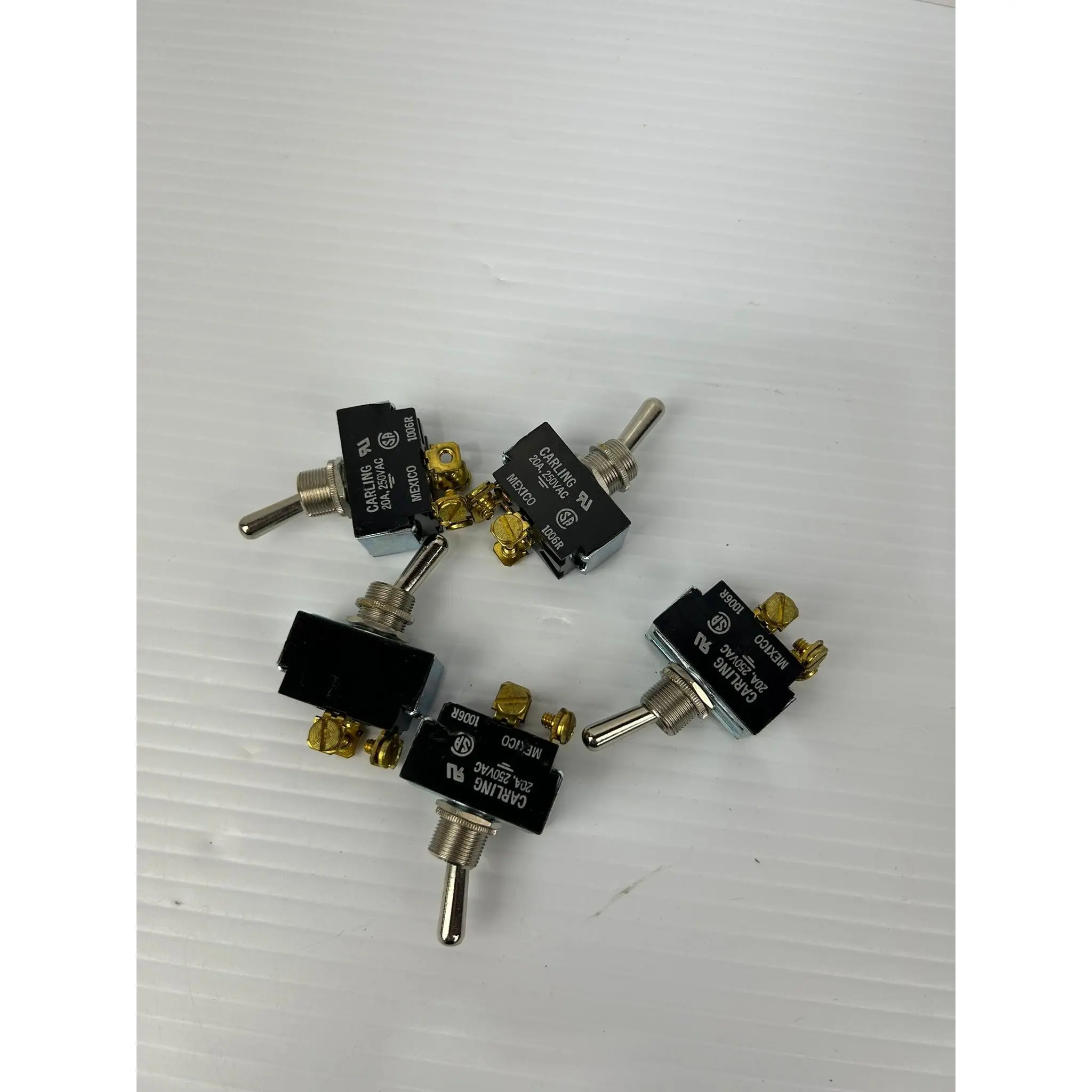 Carling 1006R Switch 20A 250VAC - Lot of 5
