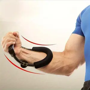 Adjustable Forearm Strength Trainer, Hand and Wrist Training, Boost Grip and Endurance, Iron Forearm Workout, Suitable for Athletes and Musicians
