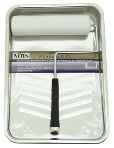 WorldWide Sales Online Paint Tray Set 3pc Metal Tray, 5-Wire Heavy Duty Frame, Roller Cover – import_2021_10_29_212114,