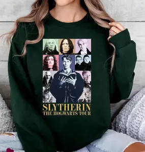 Vintage Slytherin House Hogwarts Sweatshirt, HP House Shirts