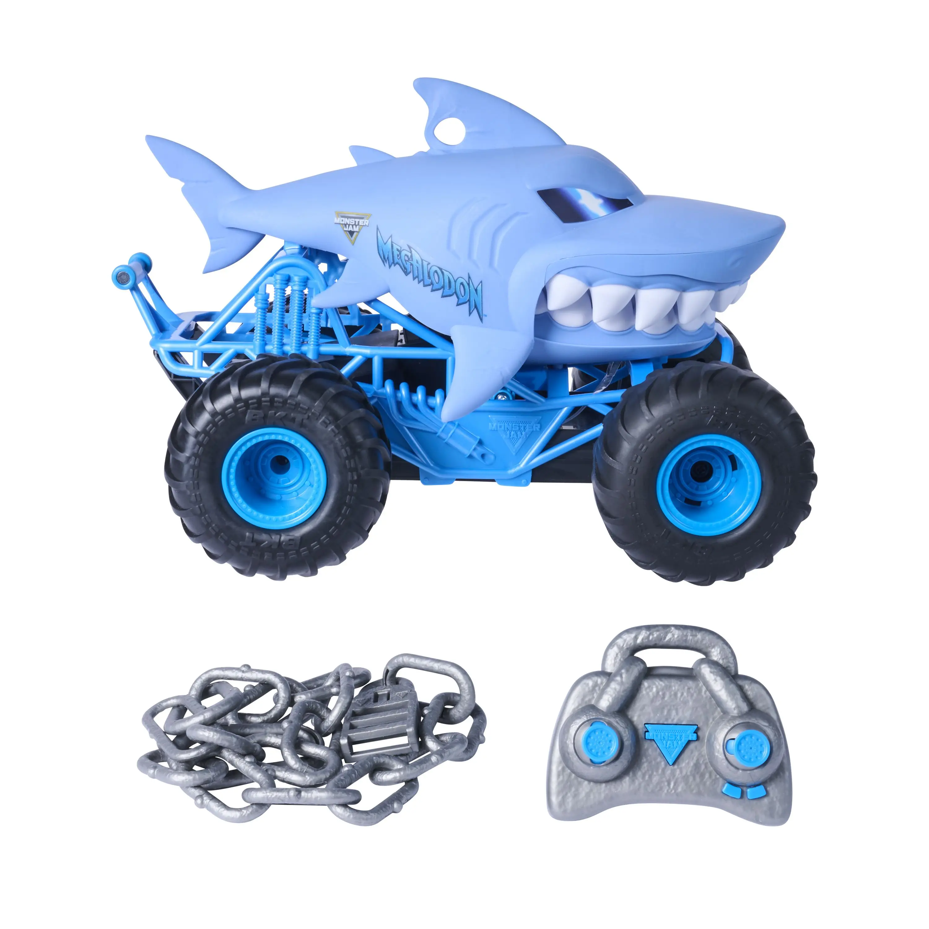 Monster Jam 1:15 Chomping Meglalodon RC Shark Truck w/Beast Monster Jam 1:15 Chomping Meglalodon RC Shark Truck w/Beast