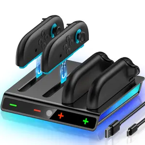ESYWEN Charger Dock for Nintendo Switch 2 Joycon Controller w/Charging Cord&Indicator