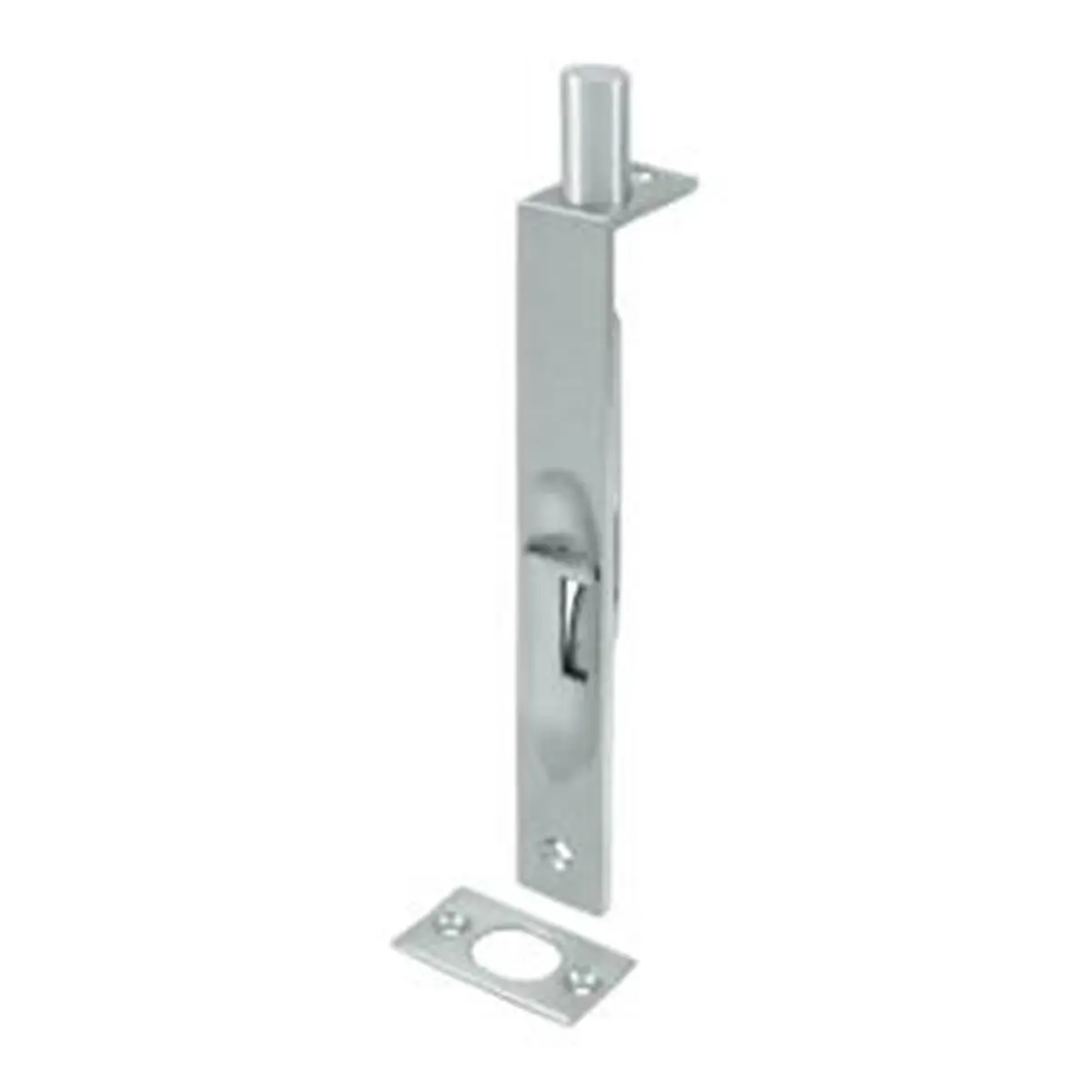 212 MAIN Deltana 6FBS26D 6 in. Heavy Duty Square Flush Bolt - Satin Chrome, Weatherproof, Corrosion-Proof, Solid Brass Construction