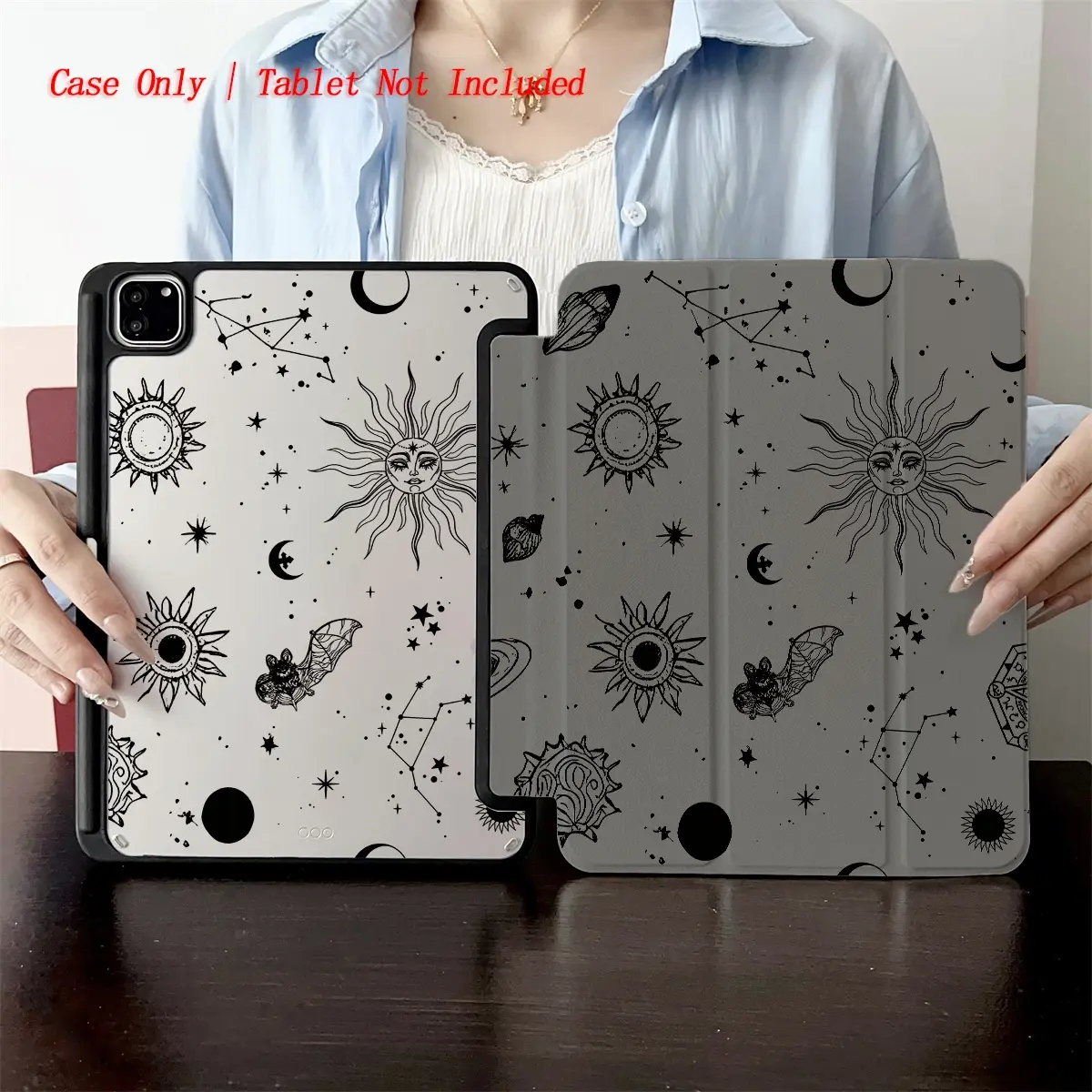 Protective Folio Tablet Case with Pen Holder, Tablet Casing, Tablet Accessories, compatible with 10th/Air 2/iPad (8th Gen)/iPad Air 4/5/iPad Pro 11/iPad 10th Gen 10.9-inch 2022/iPad Air 13(M3 2025)/Air 11(M3 2025)