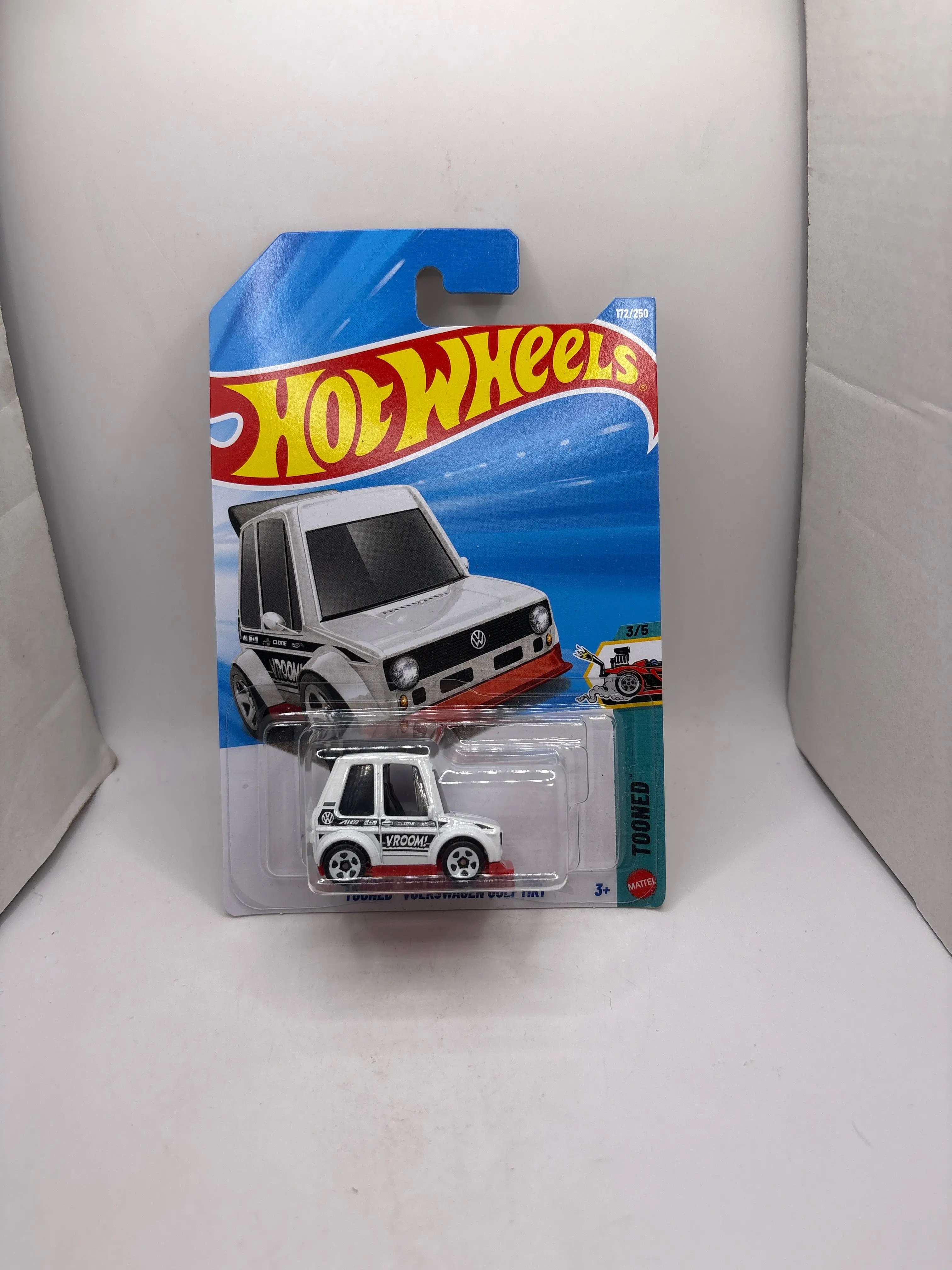 Hot Wheels Tooned Volkswagen Golf MK1 Diecast white