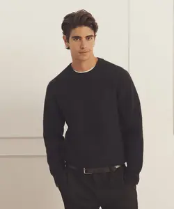 Luxe Cashmere Double Faced Crewneck