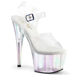 7 Inch Heel ADORE-708HT Clear Holo