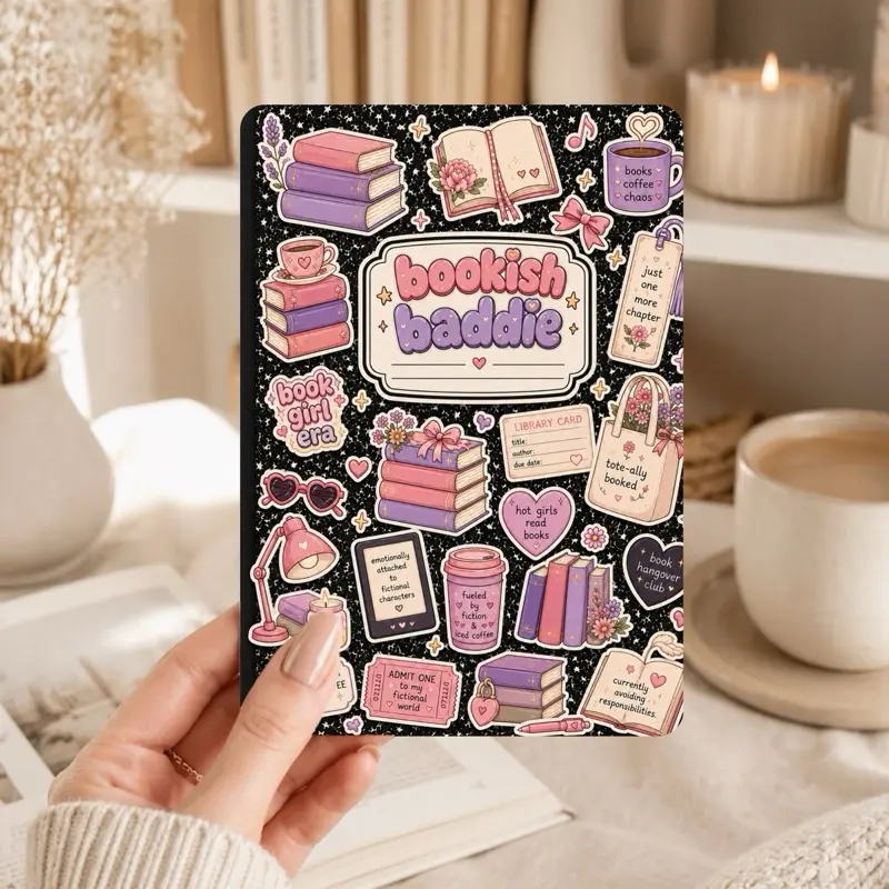 The Bookish Baddie Kindle Insert, Protective Tablet Cover, Covers