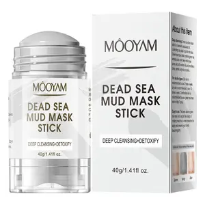 Clay Mask Stick Dead Sea Mud Mask Stick Oil Control Cleansing Mud Mask Stick 40g Portable Green Tea Mask Stick, Face Moisturizing Oil Controlling Soothing Mask, Deep Cleansing Pore, Removing Blackhead & Acne Facial Mud Mask Stick