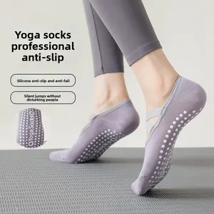 Yoga socks women's silicone non-slip socks summer indoor fitness sports socks cross-strap Pilates socks