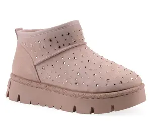 White Mountain Water-Resistant Faux Fur Sparkle Winter Boots - Tomas