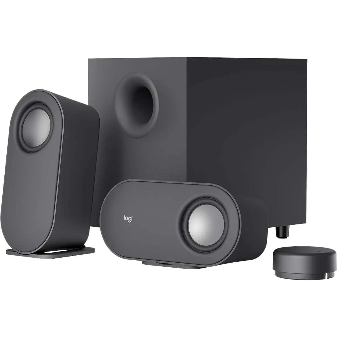 Logitech - Z407 2.1 Bluetooth Computer Speaker System with Wireless Control (3-Piece) - Black