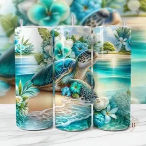 Turtle | 20oz sublimation transfer print out (TRANSFER ONLY, NOT A FINISHED TUMBLER)