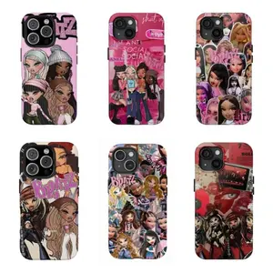 Bratz B-Bratz Doll Hard Phone Cases,Y2k Girl Phone Case,Tough phone case,for iPhone 16/15/14/13/12/11/17 ProMax Plus for Samsung phones, an excellent choice for Halloween, Christmas and Thanksgiving.