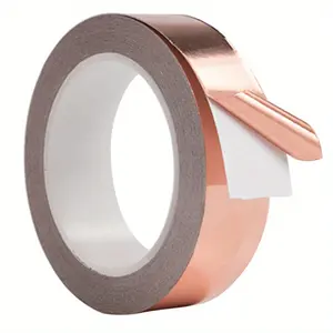 High-Conductivity Single-Sided Copper Tape for Shielding and DIY Projects - Adhesive & Sealant Compatible
