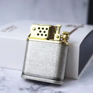 Vintage Pure Copper Automatic Igniter, Creative Push-to-Pop Ignition, Compact Safe Size with Gift Box Packed, Perfect for Outdoor Camping & Premium Men Gift, No Fuel Included.
