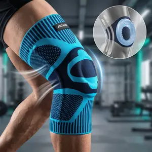 Professional Silicone Sports Knee Pads – Advanced Knee Protection for Basketball, Fitness Workouts, Running, Cycling, and Hiking