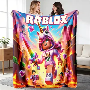 High-Weight Flannel Throw Blanket, Cozy Blankets, Soft and Cozy, Warm and Durable, Anti-Wrinkle Easy Clean, Perfect Gift for Gaming Enthusiasts