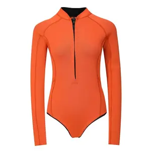 New Design Mature Sexy Women Elastic Fabric Front Zipper Short Leg Surfing Wet Suit Neoprene Wetsuits