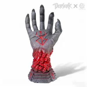 Berserk Anime Key Holder Statue Headphone Holder Berserk God Hand Devil Hand Skull Rune Sculpture Gifts Room Decor for Anime Fan and Car Key
