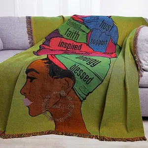 Pardon My Fro Woven Tapestry Throw Blanket