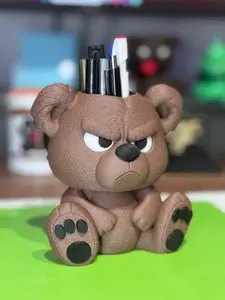 Angry Bear Pencil Holder, Beautiful Gift
