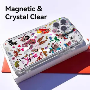 Karol G M-Manana S-Sera Bonito singer Music logo Phone Case for iPhone 17 16 15 14 13 12 11 Pro Max Plus Clear Magnetic MagSafe Slim Lightweight Precision Cut Camera Protection, Camera Lens Protector Shockproof Scratch-Transparent