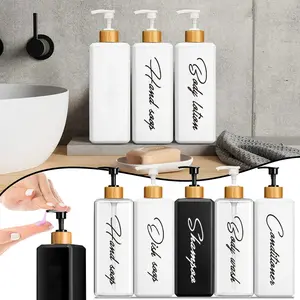 Refillable Soap Dispenser — 16oz Pump Bottle for Bathroom & Kitchen