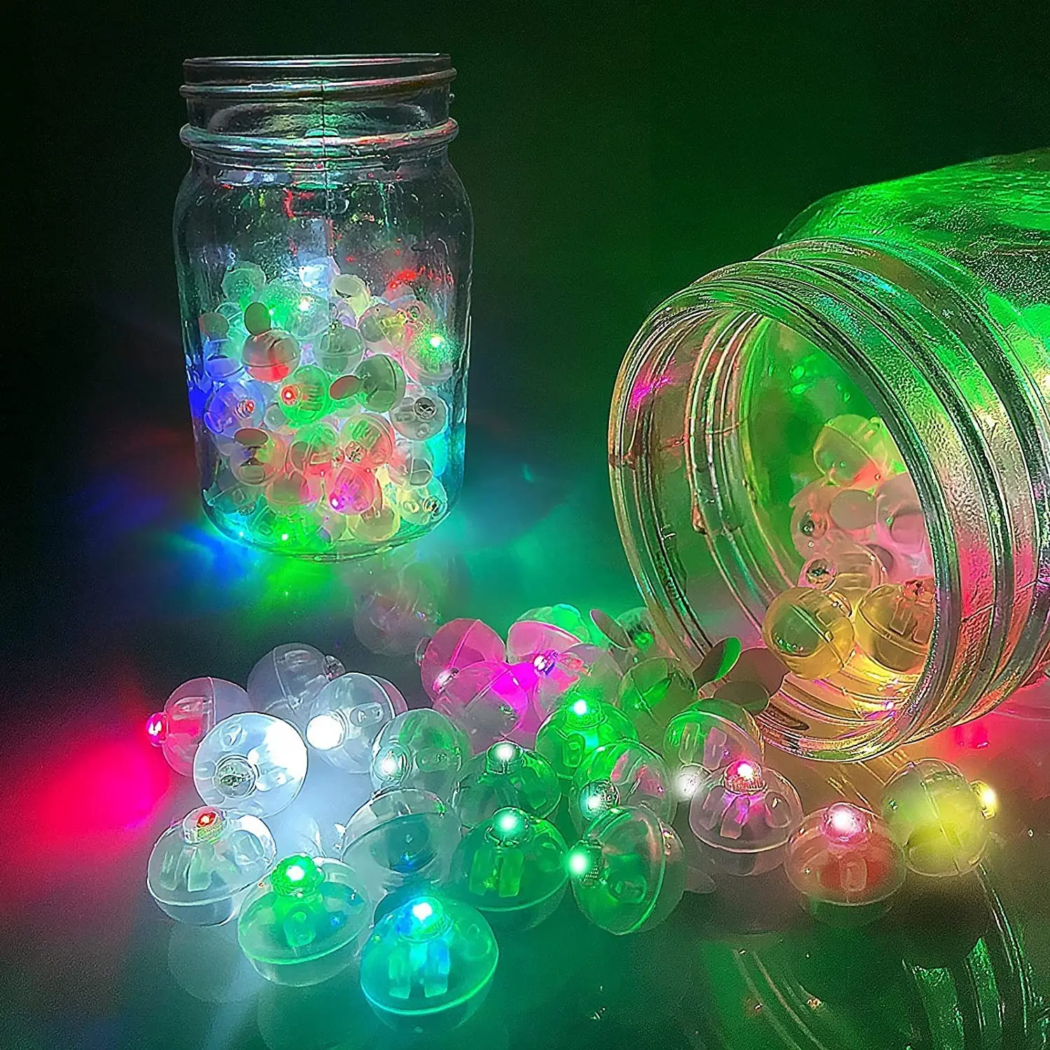 20-Pack 9 Colors Balloon Lights, Mini LED Round Long-Lasting Ball Lights, Paper Lanterns for Birthday Party, Christmas, Halloween Decorations