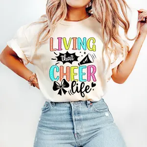 Cheer Life Hoodie Cheerleading Hoodie Cheer Mama Hoodie Cheer Mom Hoodie Cheer Hoodie shirt Sublimation tshirt Cheerleader Hoodie Cheer Gift Cheer Team Casual Cotton
