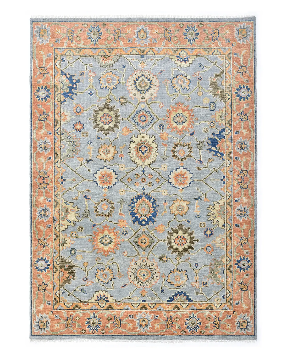 Liza Hand Knotted Contemporary Transitional Area Rug