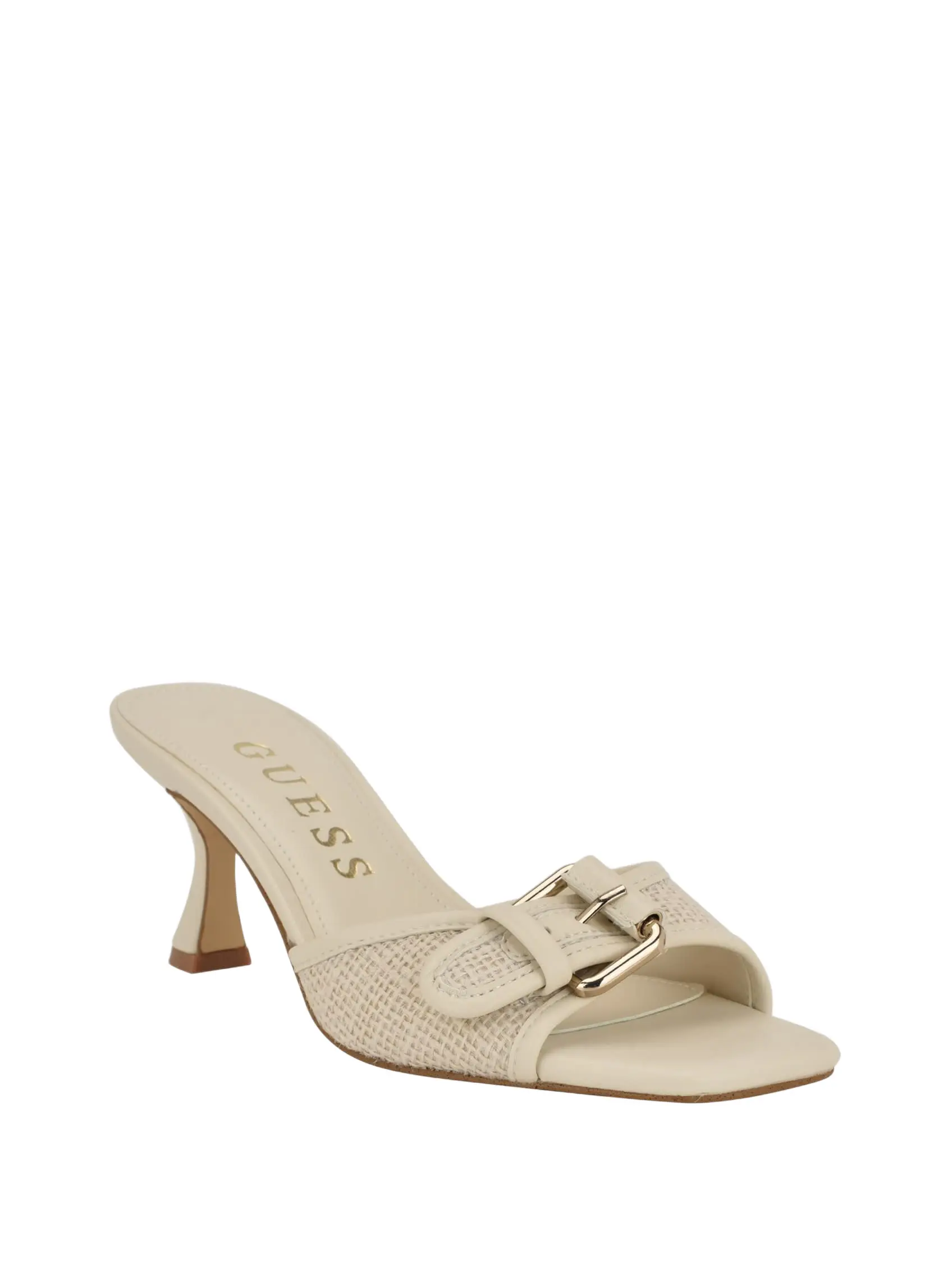 GUESS Female Dista Buckle Kitten Heels