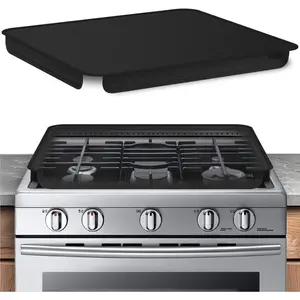 Fireproof Gas Stove Burner Cover Soft Fabric Mat - Foldable Easy Clean Gas Stove Protector - Anti Dust Stove Covers - Washable Stove Guard Top Protector - 29.5" x 21"