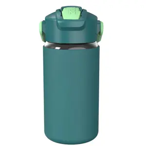Zak Designs 16 fl oz Polypropylene Bottle with Silicone Sleeve - Green