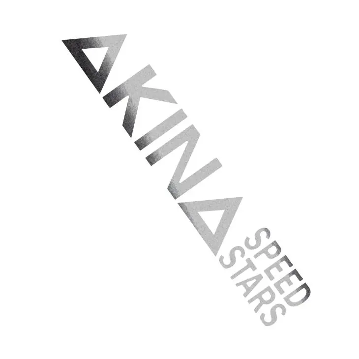 Akina Speed Stars JDM Drift Vinyl Decal Sticker UV & Waterproof Bumper Window Laptop Automotive Water Bottle Gift accessories – SILVER CHROME 6"