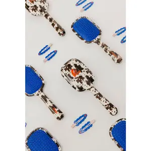 KAXI COW PRINT SCALP TO ENDS BRUSH