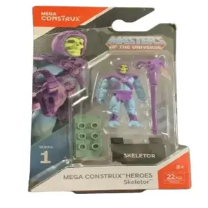 MOTU - Mega Construx - Skeletor Action Figure - (2' Inches) - (Includes Staff & Stand)