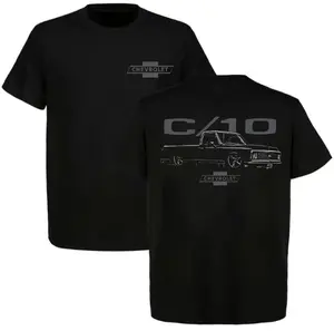 Chevy C10 Pickup T-Shirt, Classic Chevrolet Truck Tee, Lowrider C10 Graphic Shirt, Vintage Car Enthusiast Gift, Slammed Truck Style