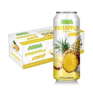 AZRA Pineapple Juice 12 Pack – 100% Tropical Juice – 500ml Cans – Imported from Vietnam