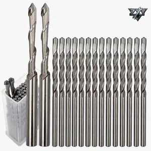 42 Pieces HSS65(M2) Drywall Cutting Drill Bits - 1/8 Inch(40pcs) & 3/16 Inch(2pcs) Guide Point Cutting Bits, Compatible with Spiral Saw & Power Tools for Drywall Cutting