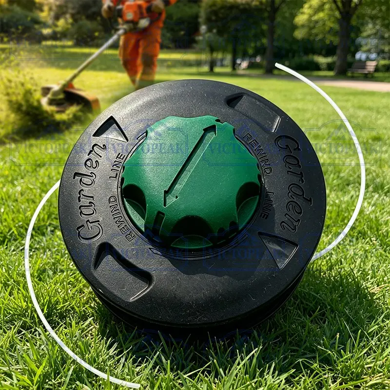 M10*1.25 Quality Automatic Grass Trimmer Head Cutting for Garden Machinery Gasoline Brush Cutter Grass cutter replacement parts Mowing head
