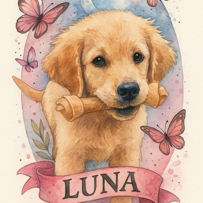 Custom Designed Tattoo Pet Memorial - Personalized