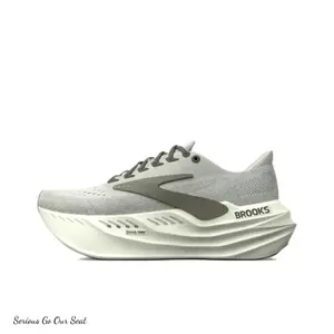 Light Gray & Olive Green Low-Top Running Sneakers - Breathable Knit Upper, Dual-Density Foam Sole, Lightweight Athletic & Marathon Training Shoes (Sports Collectibles)