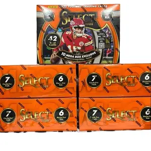Pick Your Team PYT #166 (5) 2025 Panini Select Hobby Mega Boxes NFL football sports card break. Black and Orange Shock Prizms, Zebra Hunt!!