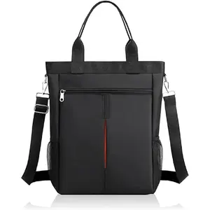 Men'S Tote Bag Laptop A4 Shoulder Bag Nylon Messenger Bag Crossbody Purse for Business Travel Work Outdoor
