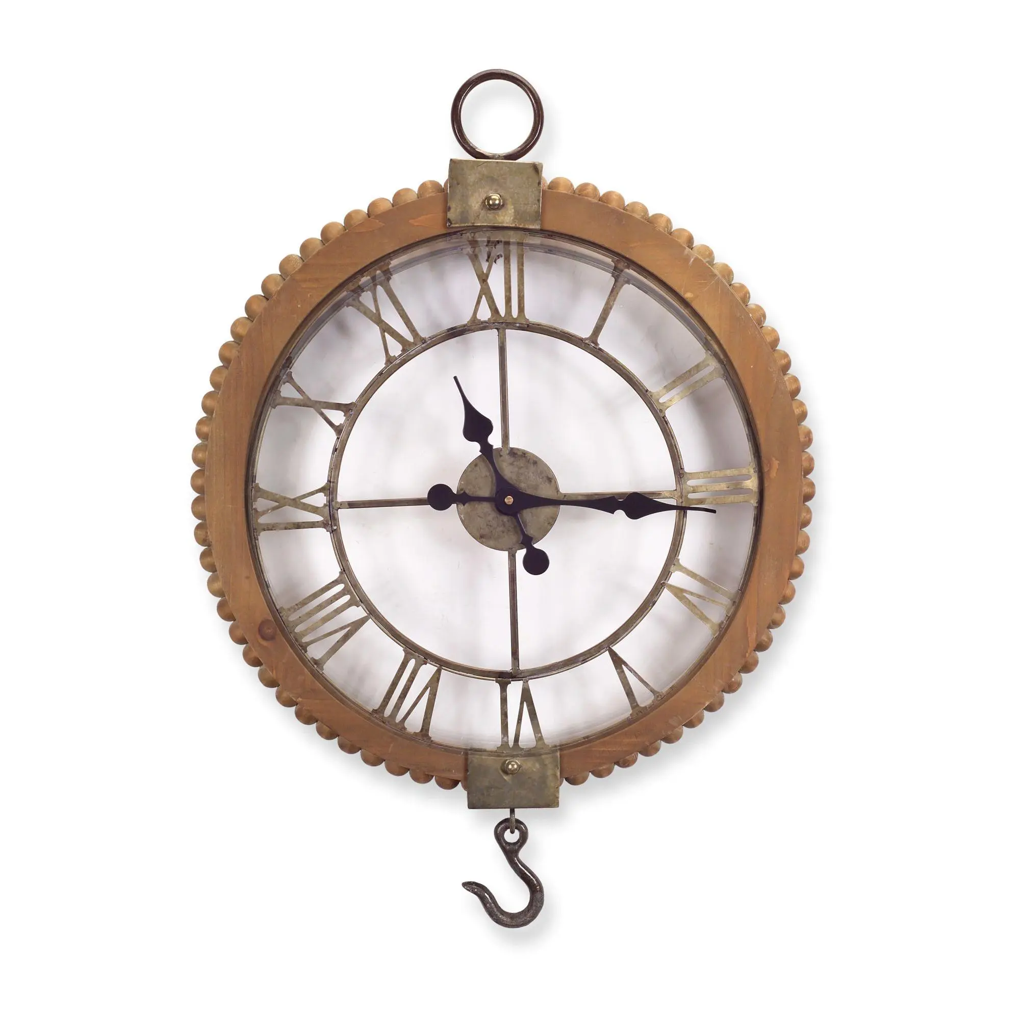 Melrose International Open Wall Clock w/Hook 21 .75"L x 30"H