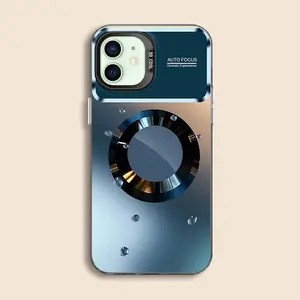 Suitable for [iPhone 12] New high-end water drop magnetic IMD mobile phone case New business simple soft silicone mobile phone case with magnetic function Affordable price Anti-drop and anti-fingerprint 995