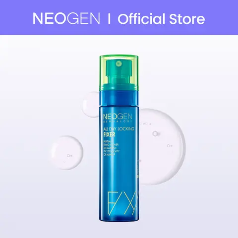 [NEOGEN] All-Day Locking Fixer 80ml | Dewy Setting Spray for Makeup | Long-Lasting Glow Fixer Mist | Alcohol-Free Hydrating Setting Mist | Korean Makeup