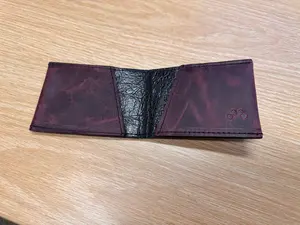 Hair-on-Hide & Leather Bifold Wallet – Handmade, One-of-a-Kind