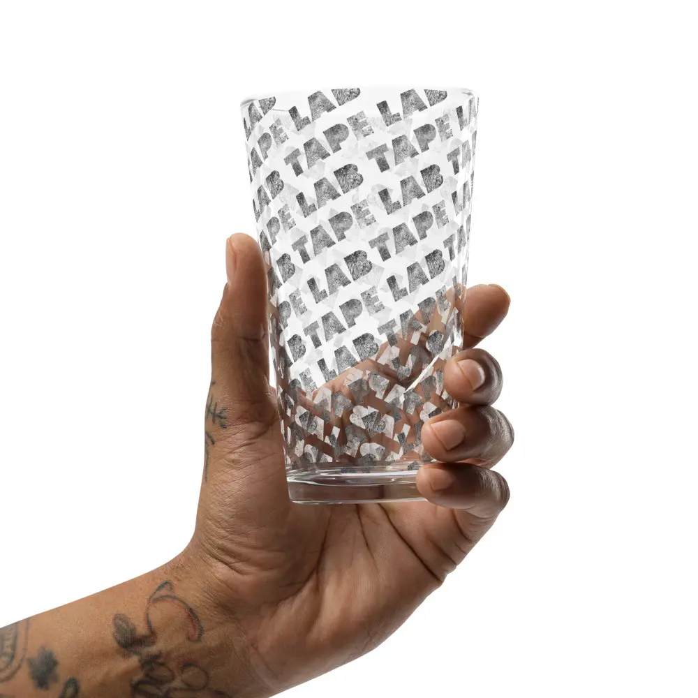 Fingerprint Pint Glass by Tape Lab